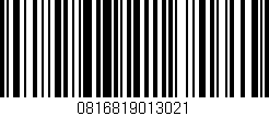 Código de barras (EAN, GTIN, SKU, ISBN): '0816819013021'