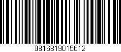 Código de barras (EAN, GTIN, SKU, ISBN): '0816819015612'