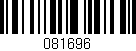 Código de barras (EAN, GTIN, SKU, ISBN): '081696'