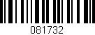 Código de barras (EAN, GTIN, SKU, ISBN): '081732'