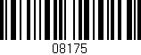 Código de barras (EAN, GTIN, SKU, ISBN): '08175'