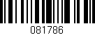 Código de barras (EAN, GTIN, SKU, ISBN): '081786'