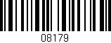 Código de barras (EAN, GTIN, SKU, ISBN): '08179'