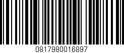 Código de barras (EAN, GTIN, SKU, ISBN): '0817980016897'