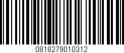 Código de barras (EAN, GTIN, SKU, ISBN): '0818279010312'