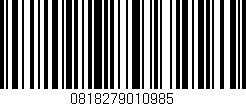 Código de barras (EAN, GTIN, SKU, ISBN): '0818279010985'