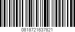 Código de barras (EAN, GTIN, SKU, ISBN): '0818721637821'