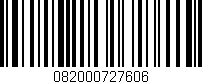 Código de barras (EAN, GTIN, SKU, ISBN): '082000727606'