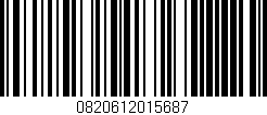 Código de barras (EAN, GTIN, SKU, ISBN): '0820612015687'