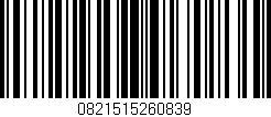 Código de barras (EAN, GTIN, SKU, ISBN): '0821515260839'
