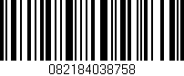 Código de barras (EAN, GTIN, SKU, ISBN): '082184038758'