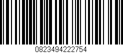 Código de barras (EAN, GTIN, SKU, ISBN): '0823494222754'