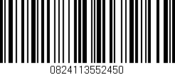 Código de barras (EAN, GTIN, SKU, ISBN): '0824113552450'