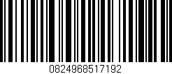 Código de barras (EAN, GTIN, SKU, ISBN): '0824968517192'