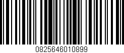 Código de barras (EAN, GTIN, SKU, ISBN): '0825646010899'