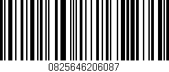 Código de barras (EAN, GTIN, SKU, ISBN): '0825646206087'
