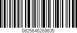 Código de barras (EAN, GTIN, SKU, ISBN): '0825646209835'