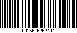 Código de barras (EAN, GTIN, SKU, ISBN): '0825646252404'