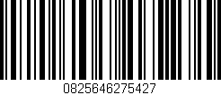 Código de barras (EAN, GTIN, SKU, ISBN): '0825646275427'