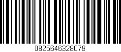 Código de barras (EAN, GTIN, SKU, ISBN): '0825646328079'