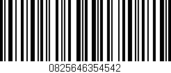 Código de barras (EAN, GTIN, SKU, ISBN): '0825646354542'