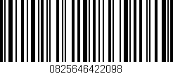 Código de barras (EAN, GTIN, SKU, ISBN): '0825646422098'