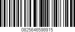 Código de barras (EAN, GTIN, SKU, ISBN): '0825646598915'