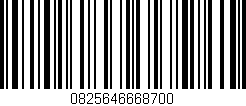 Código de barras (EAN, GTIN, SKU, ISBN): '0825646668700'