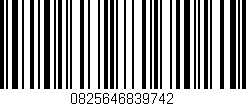 Código de barras (EAN, GTIN, SKU, ISBN): '0825646839742'
