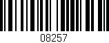 Código de barras (EAN, GTIN, SKU, ISBN): '08257'