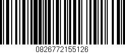 Código de barras (EAN, GTIN, SKU, ISBN): '0826772155126'