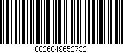 Código de barras (EAN, GTIN, SKU, ISBN): '0826849652732'