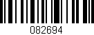 Código de barras (EAN, GTIN, SKU, ISBN): '082694'