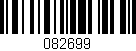Código de barras (EAN, GTIN, SKU, ISBN): '082699'