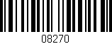 Código de barras (EAN, GTIN, SKU, ISBN): '08270'