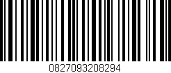 Código de barras (EAN, GTIN, SKU, ISBN): '0827093208294'