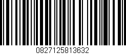 Código de barras (EAN, GTIN, SKU, ISBN): '0827125813632'
