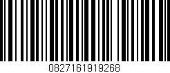 Código de barras (EAN, GTIN, SKU, ISBN): '0827161919268'