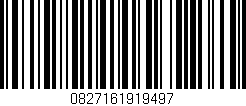 Código de barras (EAN, GTIN, SKU, ISBN): '0827161919497'