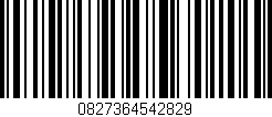 Código de barras (EAN, GTIN, SKU, ISBN): '0827364542829'