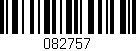 Código de barras (EAN, GTIN, SKU, ISBN): '082757'
