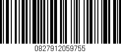 Código de barras (EAN, GTIN, SKU, ISBN): '0827912059755'