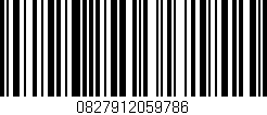Código de barras (EAN, GTIN, SKU, ISBN): '0827912059786'