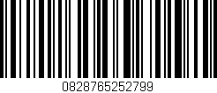 Código de barras (EAN, GTIN, SKU, ISBN): '0828765252799'