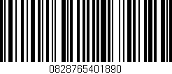 Código de barras (EAN, GTIN, SKU, ISBN): '0828765401890'