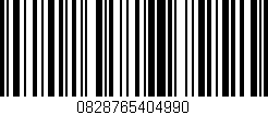 Código de barras (EAN, GTIN, SKU, ISBN): '0828765404990'