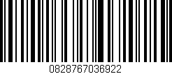 Código de barras (EAN, GTIN, SKU, ISBN): '0828767036922'