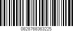 Código de barras (EAN, GTIN, SKU, ISBN): '0828768363225'