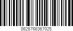 Código de barras (EAN, GTIN, SKU, ISBN): '0828768367025'