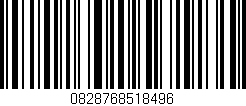 Código de barras (EAN, GTIN, SKU, ISBN): '0828768518496'